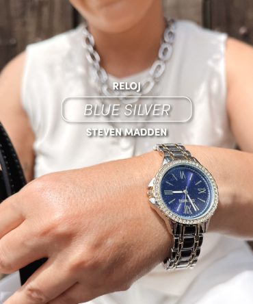 Reloj Blue Silver Steve Madden